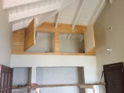 cypress closet above the original closet for owners storage